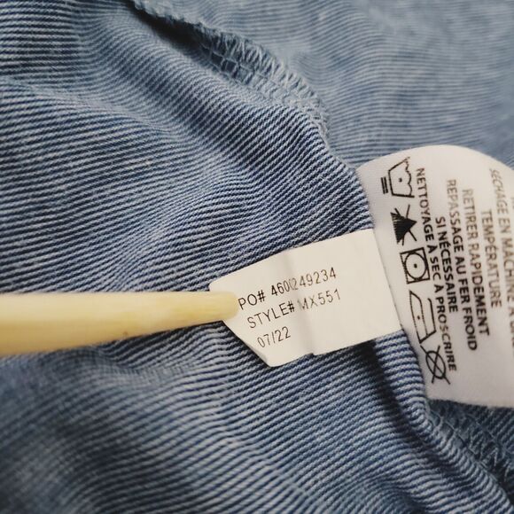 Travis Mathew The Crew Long Sleeve Shirt Stretch Heather‎ Blue Golf Mens XXL - Picture 9 of 9